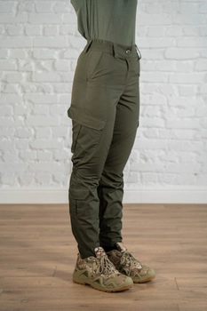 Женские армейские брюки рип-стоп с карманами летние tactical Олива (668) , L
