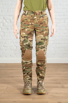 Армійські жіночі штани зі вставними наколінниками ріп-стоп Мультикам Койот (671) , S