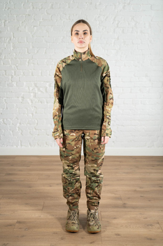 Військова жіноча форма убакс та штани з кишенями ріп-стоп CoolMax standart Мультикам Олива (622) , L