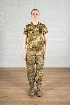 Жіноча форма армійська поло та штани ріп-стоп CoolMax standart Піксель (639) , M