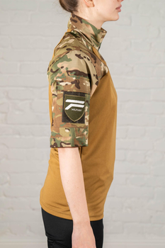 Армійський жіночий убакс з коротким рукавом CoolMax ріп-стоп tactical Мультикам Койот (649) , M