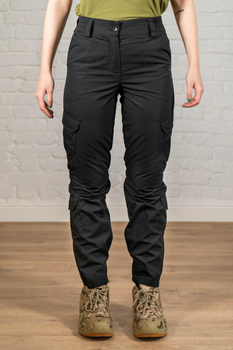 Женские военные брюки рип-стоп с карманами летние tactical Черные (669) , 2XL