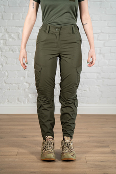 Женские армейские брюки рип-стоп с карманами летние tactical Олива (668) , S