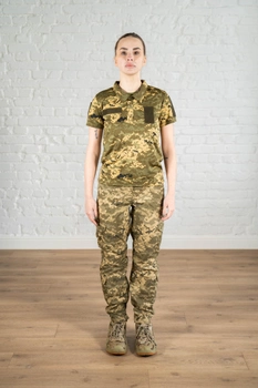 Жіноча форма армійська поло та штани ріп-стоп CoolMax standart Піксель (639) , 3XL