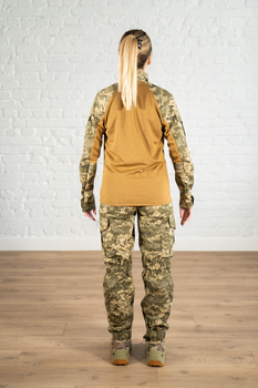 Жіноча армійська форма убакс та штани з кишенями ріп-стоп CoolMax standart Піксель Койот (624) , 3XL