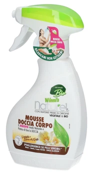 Гипоаллергенный мусс для душа с экстрактом ванили и масла ши Winni's Naturel Mousse Doccia Vaniglia 250 ml