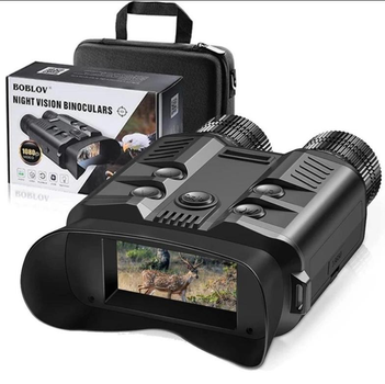Бінокуляр прилад нічного бачення NV500 5X 1080P Цифровий бінокль (до 500м) Full Dark IR + карта 32G