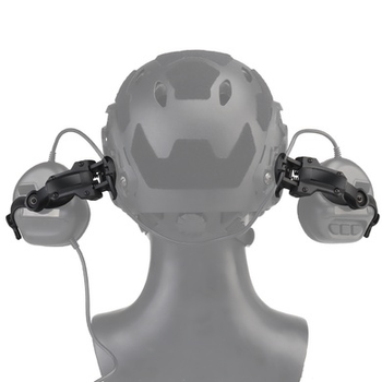 Адаптер для наушников Helmet Rail Adapter Black