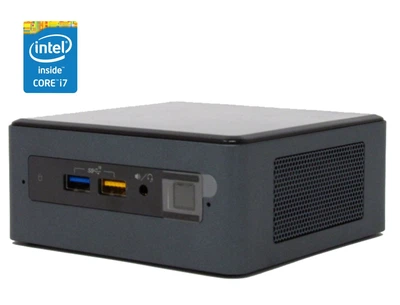 Неттоп Intel NUC NUC8BEH USFF / Intel Core i7-8559U (4 (8) ядра по 2.7 - 4.5 GHz) / 8 GB DDR4 / 480 GB SSD / Intel Iris Plus Graphics 655 / WiFi / Win 10 Pro б/у