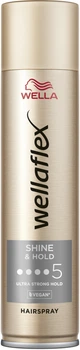 Лак для волосся Wella Wellaflex Shine & Hold 5 Ultra Strong Hold, 250 мл