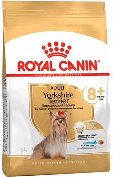 Sucha karma Royal Canin Yorkshire Terrier dla psów rasy jorkshire terrier powyżej 8 roku życia 1.5 kg (3182550908504)