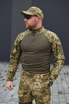 Тактическая боевая рубашка UBACS (Убакс) и кепка пиксель Боевая рубашка ВСУ 48