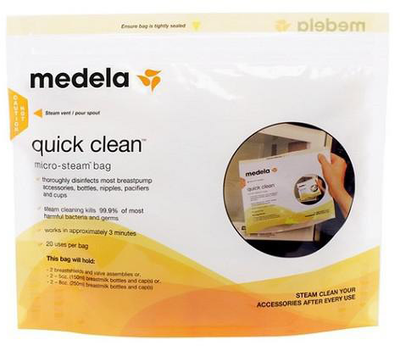 Пакети для парової стерилізації Medela Microwave Steam 5 шт (7612367013994)