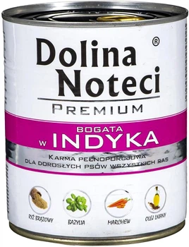 Вологий корм для собак Dolina Noteci Premium з індичкою 800 г (5902921300021)