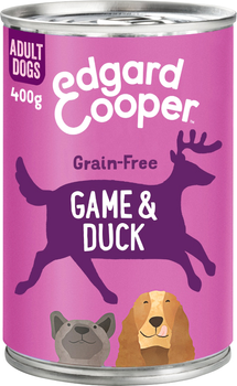 Вологий корм для дорослих собак Edgard & Cooper Game and Duck Wet food 400 г (5425039485331)