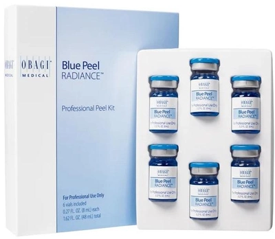 Zestaw Obagi Medical Blue Peel Radiance do zabiegu peelingującego profesjonalny 6 szt 48 ml (362032075075)