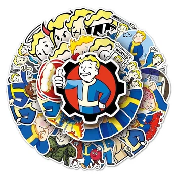 Набор виниловых наклеек стикеров LTC Стикерпак Fallout Vault Boy 50 шт. (TZ-FS-247)