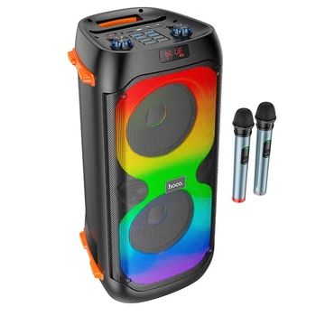 Акустика-караоке HOCO Manhattan wireless dual mic outdoor BT speaker BS53 |BT5.1, 2Mic, 4H|
