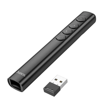 Розумна указка Hoco Smart PPT page turning pen GM200 |2.4g, 100m| Колір black