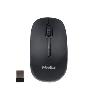 Компьютерная мышь Meetion беспроводная 2.4 ГГц черная (MT-R547)