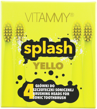 Końcówki do szczoteczki elektrycznej Vitammy Splash Yello 4 szt (5901793643700)