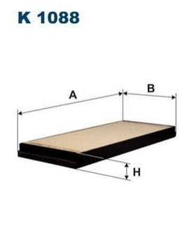 Фильтр салона FILTRON K1088 Mercedes Sprinter; Volkswagen LT 0008303318, 05103600AA, 2D0819638