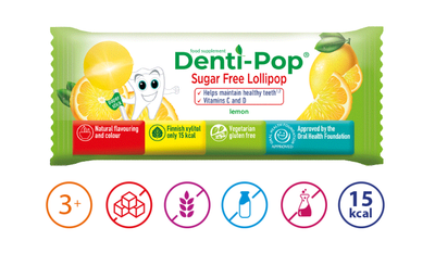 Льодяник Denti pop без цукуру 1 шт. (лимон)