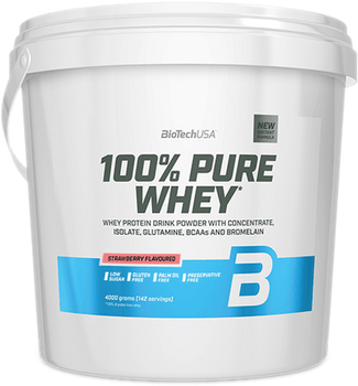 Protein Biotech 100% Pure Whey 4000 g Truskawka (5999076237951)
