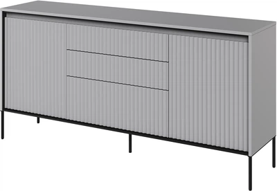 Комод Lenart Тренд 1660х830х400 мм Сірий/Чорний (41002) (41002-TR-01)