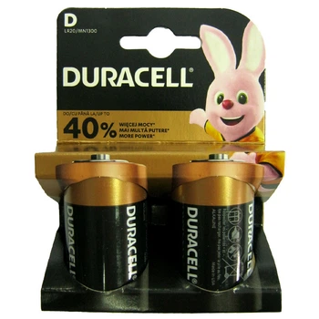 Батарейка LR20 Duracell Plus (блистер по 2шт) D (13111)