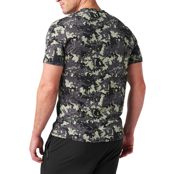 Футболка тактическая потоотводящая 5.11 Tactical No Mercy PT-R Short Sleeve Top S Shadow Jungle Canopy Camo