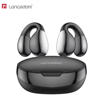Костные наушники Langsdom TS03 с направленным звуком Беспроводная Bluetooth 5.3 гарнитура Черный