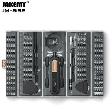 Набор прецизионной отвертки 180 в 1 JAKEMY JM-8192, Мультифункциональные набор для ремонта электроники в кейсе