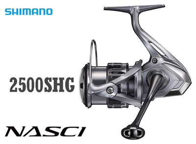 Катушка спининговая Shimano Nasci 2500S HG 5+1bb, 6.2:1, 240g.(мелкая шпуля),1095141
