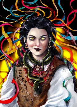 Листівка Cardsforsoul Українська відьма 10,5 Х 14,8 см