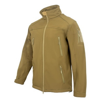 Куртка Vik-Tailor SoftShell з липучками для шевронів Coyote 58