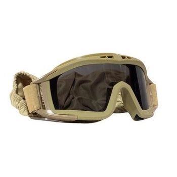 Захисні тактичні окуляри-маска зі змінним склом Coyote