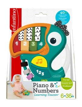 Zabawka muzyczna Infantino Piano & Numbers L. Tukan (3021105120117)