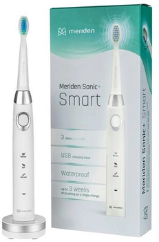 Elektryczna szczoteczka do zębów Meriden Sonic+ Smart White (5907222354025)