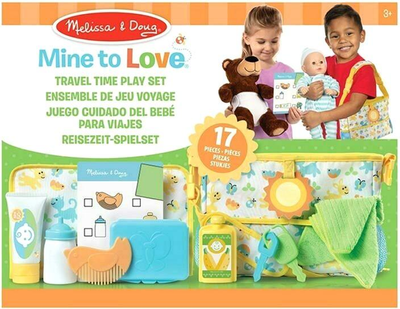 Дорожній набір для ляльки Melissa & Doug Mine to Love 17 шт Multicolor (772417075)