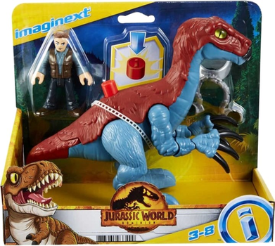 Zestaw figurek Mattel Dinozaur Therizinosaurus & Owen Mattel Jurassic World Imaginext 2 szt (887961933499)