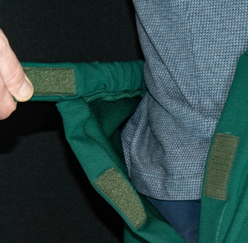 Адаптивні штани Кіраса при травмуванні ніг трикотаж темно зелені 4220