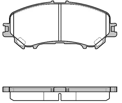 Колодки передние тормозные Qashqai II/Kadjar 15-, WOKING (P1218322)