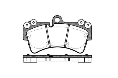 Колодки передні гальмівні Cayenne/Touareg 03-, WOKING (P895300)