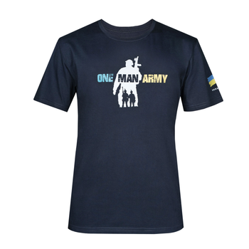 Футболка Punisher "One Man Army" с цветным принтом XL синий 2000000125268