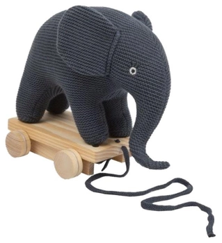 Іграшка-каталка Smallstuff  В'язаний слоник (5712352091463)