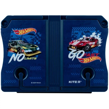 Подставка для книг Kite Hot Wheels "Машинки Хотвилс" пластиковая темно-синяя (HW24-391)