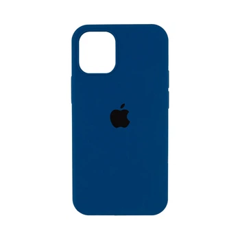 Оригінальний силіконовий чохол для iPhone 14 Navy Blue FULL 66335