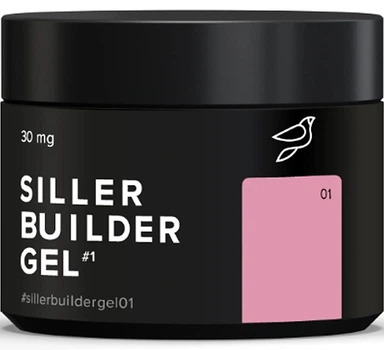 Камуфлирующий гель для ногтей, банка - Siller Professional Builder Gel 01 (1137377-1517086-2)