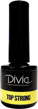 Верхнє надміцне покриття для нігтів без липкого шару - Divia Top Strong Top Coat 8ml.
